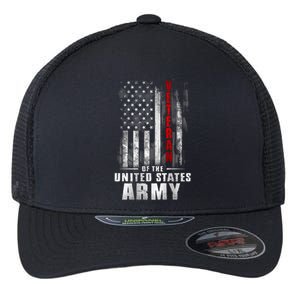 Veteran Of The United States Army Flag Flexfit Unipanel Trucker Cap