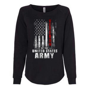 Veteran Of The United States Army Flag Womens California Wash Sweatshirt