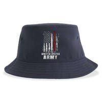 Veteran Of The United States Army Flag Sustainable Bucket Hat