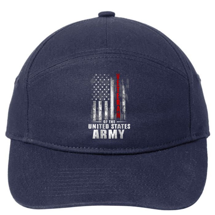 Veteran Of The United States Army Flag 7-Panel Snapback Hat