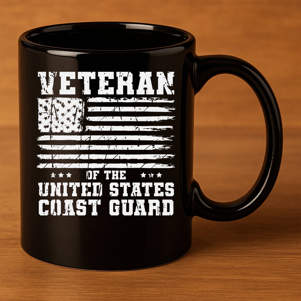 Veteran Of The United States Coast Guard 11oz C Handle Ceramic Mug