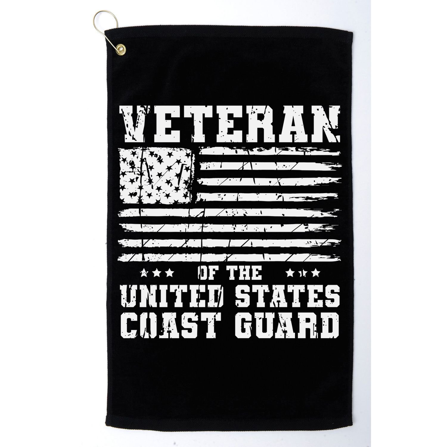 Veteran Of The United States Coast Guard Golf Towel