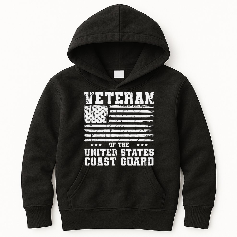 Veteran Of The United States Coast Guard Kids Hoodie