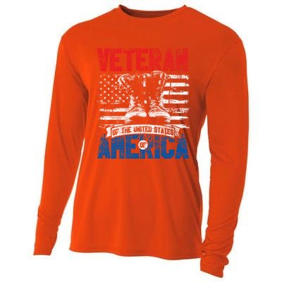 Veteran Of The United States Of America Veterans Day Gift Cooling Performance Long Sleeve Crew