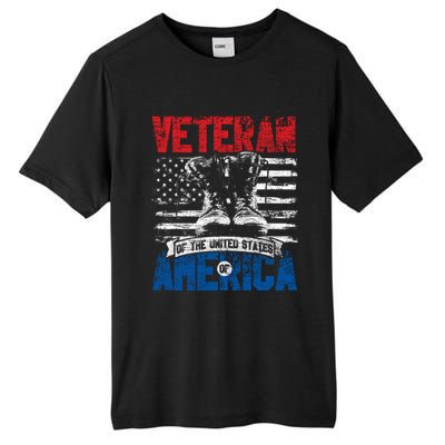 Veteran Of The United States Of America Veterans Day Gift Tall Fusion ChromaSoft Performance T-Shirt