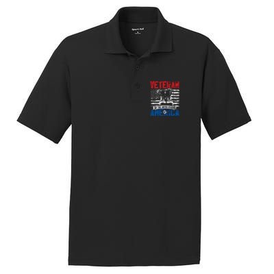 Veteran Of The United States Of America Veterans Day Gift PosiCharge RacerMesh Polo