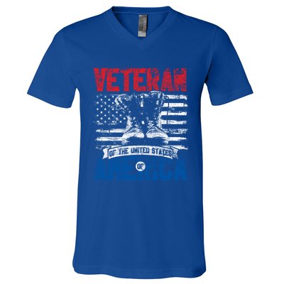 Veteran Of The United States Of America Veterans Day Gift V-Neck T-Shirt