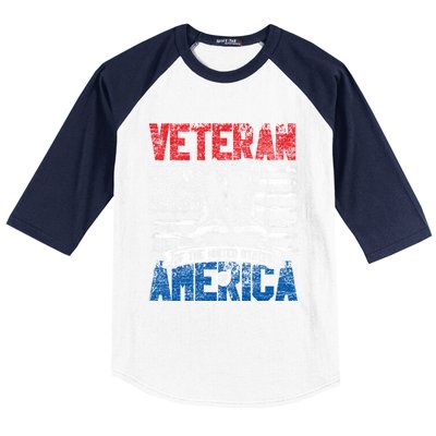 Veteran Of The United States Of America Veterans Day Gift Baseball Sleeve Shirt