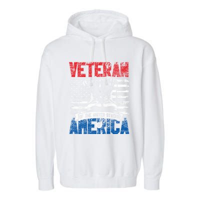 Veteran Of The United States Of America Veterans Day Gift Garment-Dyed Fleece Hoodie