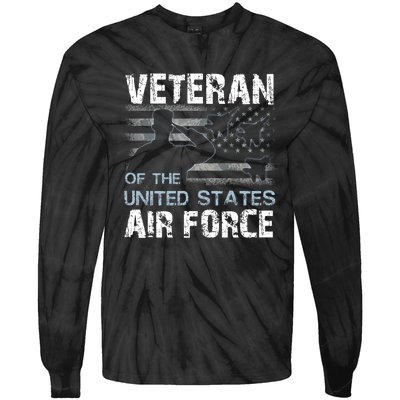 Veteran Of The United States Air Force Tie-Dye Long Sleeve Shirt