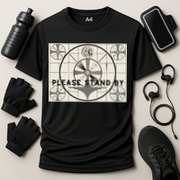 Vintage Old Test Pattern Please Stand By Tv Performance Shirt