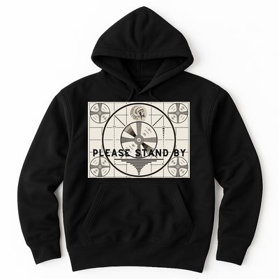 Vintage Old Test Pattern Please Stand By Tv Hoodie