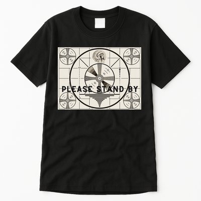 Vintage Old Test Pattern Please Stand By Tv Tall T-Shirt