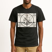 Vintage Old Test Pattern Please Stand By Tv Tall T-Shirt