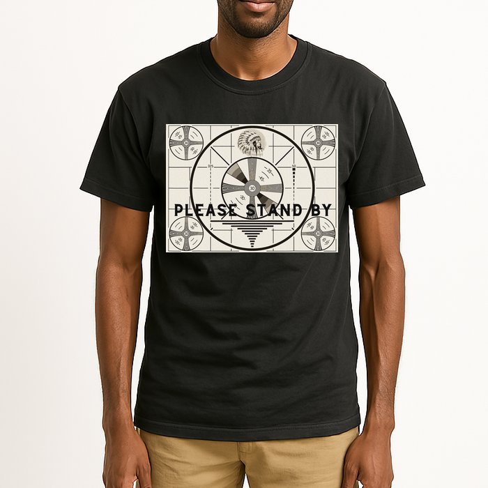 Vintage Old Test Pattern Please Stand By Tv Tall T-Shirt