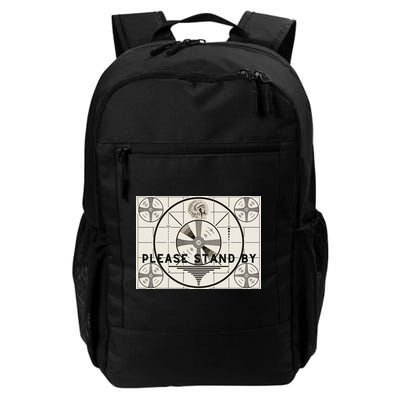 Vintage Old Test Pattern Please Stand By Tv Backpack