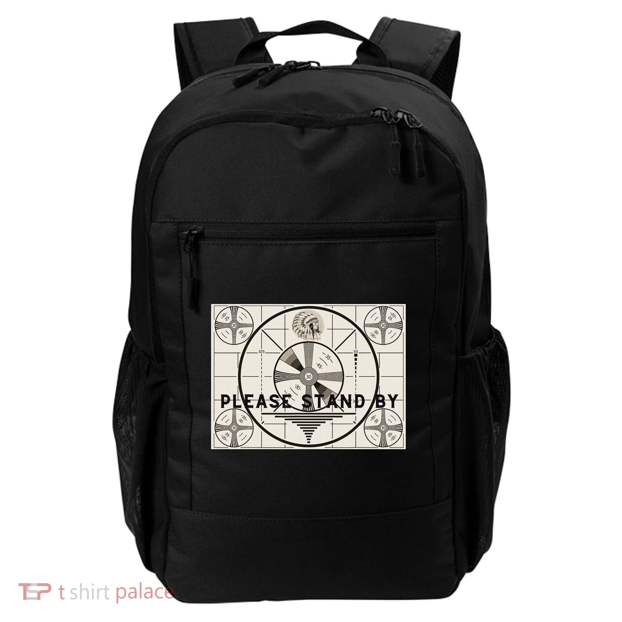 Vintage Old Test Pattern Please Stand By Tv Backpack