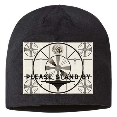 Vintage Old Test Pattern Please Stand By Tv Sustainable Beanie