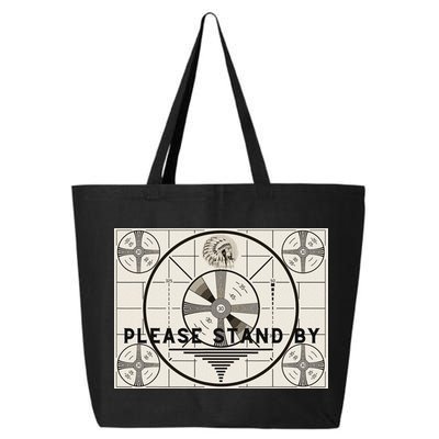 Vintage Old Test Pattern Please Stand By Tv 25L Jumbo Tote