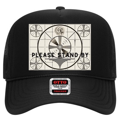 Vintage Old Test Pattern Please Stand By Tv Trucker Hat