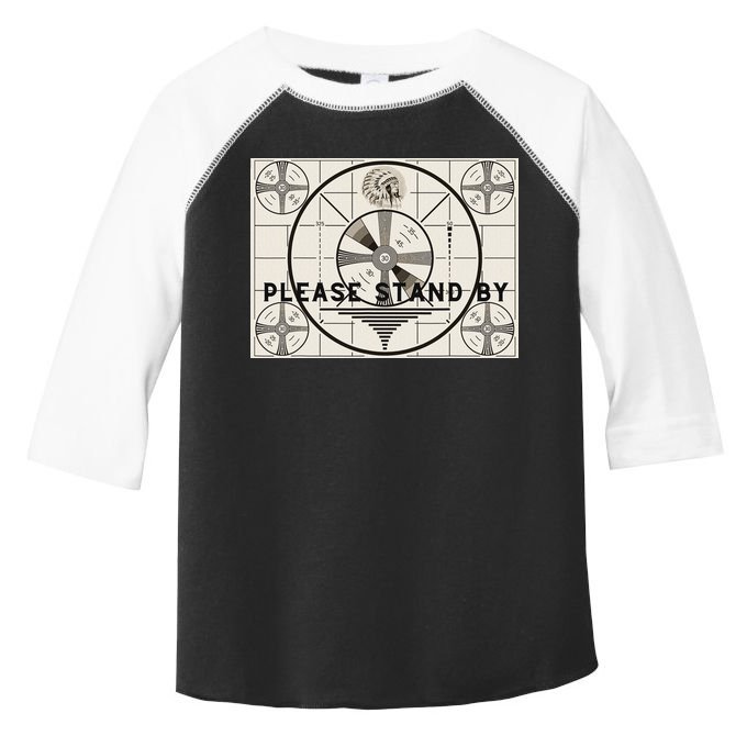 Vintage Old Test Pattern Please Stand By Tv Toddler Fine Jersey T-Shirt