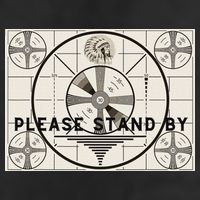 Vintage Old Test Pattern Please Stand By Tv Golf Towel