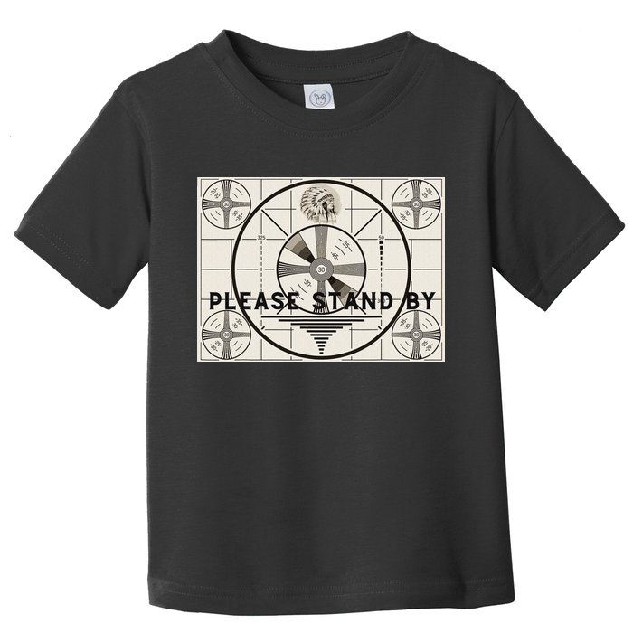 Vintage Old Test Pattern Please Stand By Tv Toddler T-Shirt