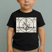 Vintage Old Test Pattern Please Stand By Tv Toddler T-Shirt