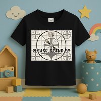 Vintage Old Test Pattern Please Stand By Tv Toddler T-Shirt