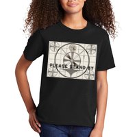 Vintage Old Test Pattern Please Stand By Tv Kids T-Shirt