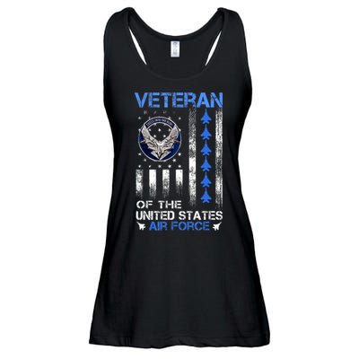 Veteran of the United States US Air Force USAF Ladies Essential Flowy Tank