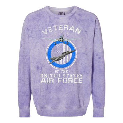 Veteran Of The United States U.S Military Colorblast Crewneck Sweatshirt