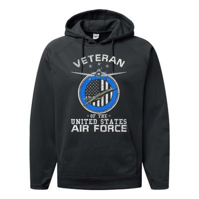 Veteran Of The United States U.S Military Performance Fleece Hoodie