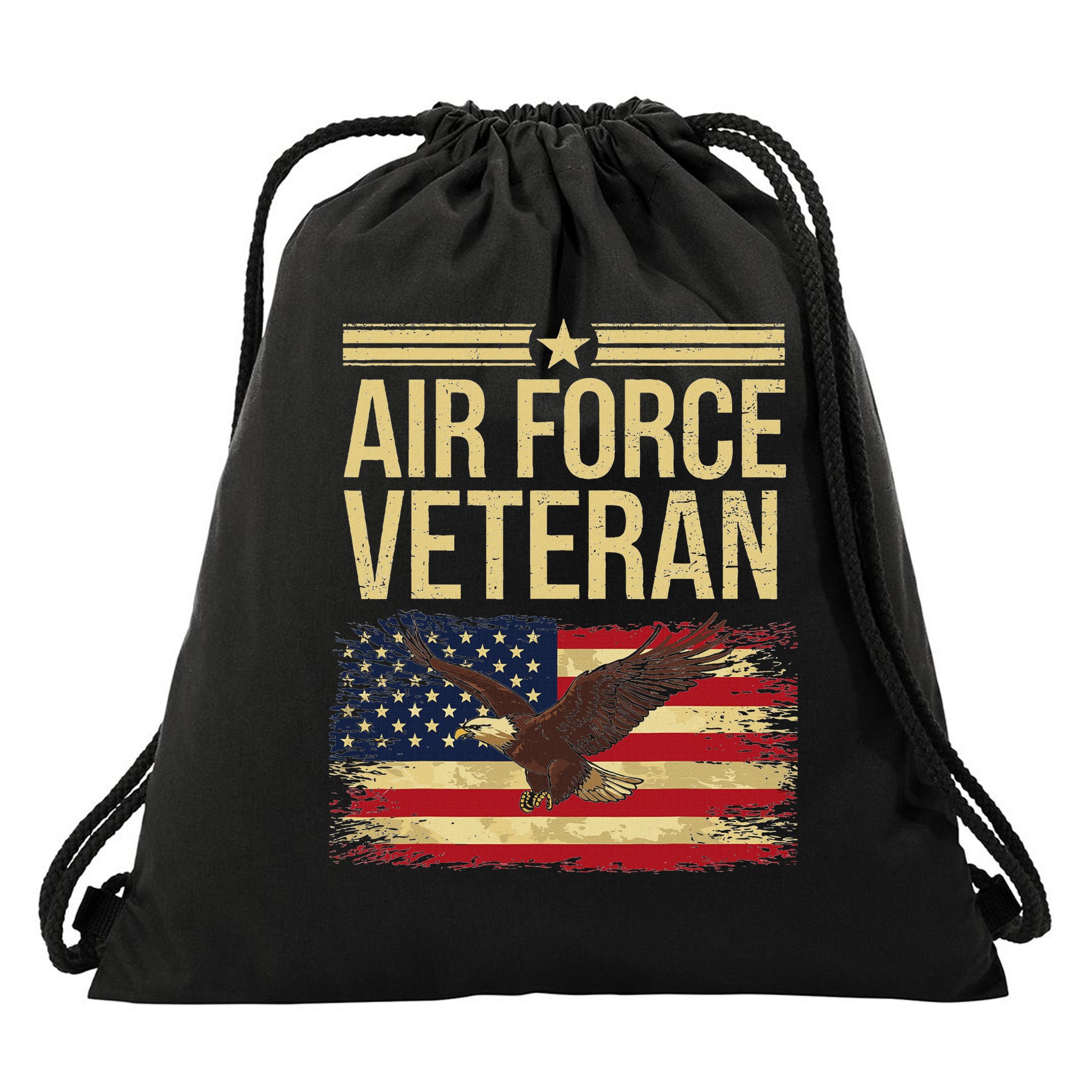 Veteran Of The United States Us Drawstring Bag