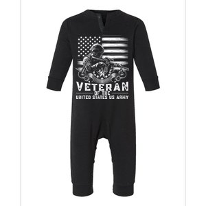 Veteran Of The United States Usa Army Patriotic Infant Fleece One Piece