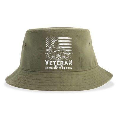 Veteran Of The United States Usa Army Patriotic Sustainable Bucket Hat