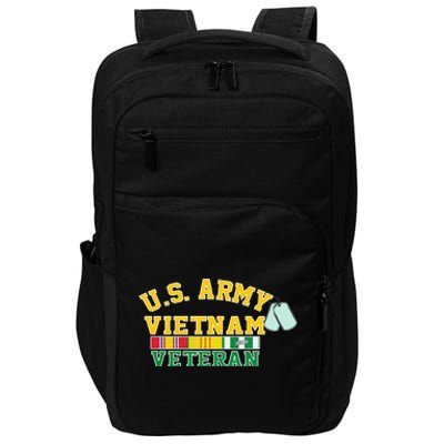 Veteran Of The United States Army Camouflage Us Flag Gift Impact Tech Backpack