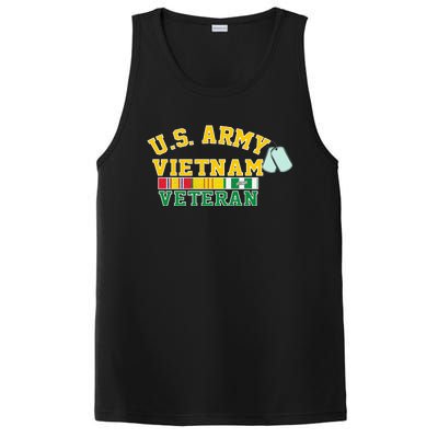 Veteran Of The United States Army Camouflage Us Flag Gift PosiCharge Competitor Tank