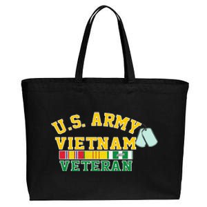 Veteran Of The United States Army Camouflage Us Flag Gift Cotton Canvas Jumbo Tote