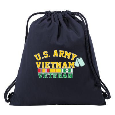 Veteran Of The United States Army Camouflage Us Flag Gift Drawstring Bag