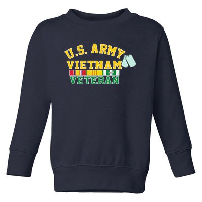 Veteran Of The United States Army Camouflage Us Flag Gift Toddler Sweatshirt