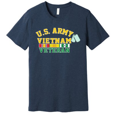 Veteran Of The United States Army Camouflage Us Flag Gift Premium T-Shirt