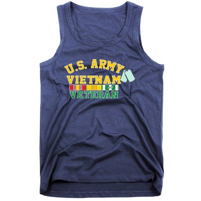 Veteran Of The United States Army Camouflage Us Flag Gift Tank Top