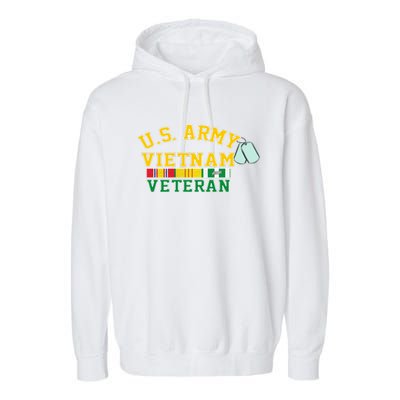 Veteran Of The United States Army Camouflage Us Flag Gift Garment-Dyed Fleece Hoodie