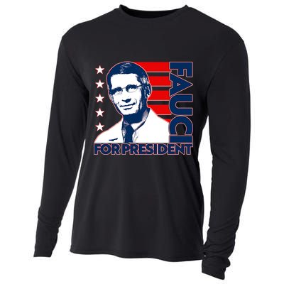 Vote Dr Fauci For President Cooling Performance Long Sleeve Crew