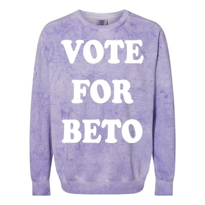 Vote For Beto Colorblast Crewneck Sweatshirt