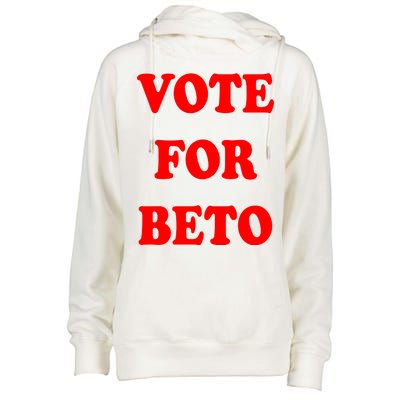 Vote For Beto Womens Funnel Neck Pullover Hood