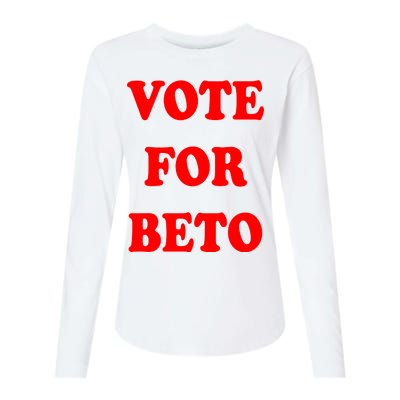 Vote For Beto Womens Cotton Relaxed Long Sleeve T-Shirt