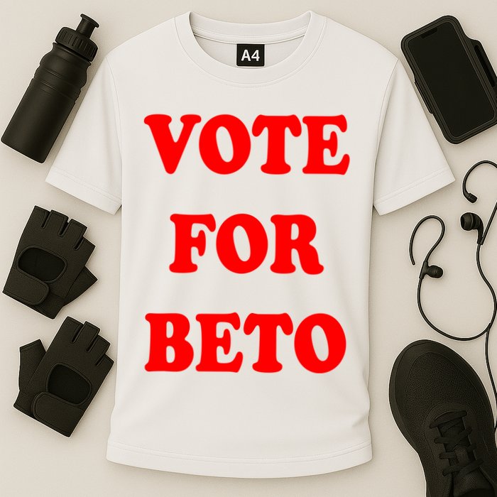 Vote For Beto Cooling Performance Crew T-Shirt