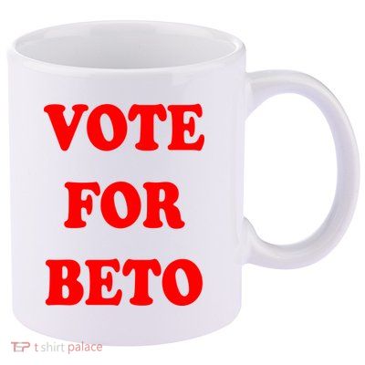 Vote For Beto 11oz C Handle Ceramic Mug